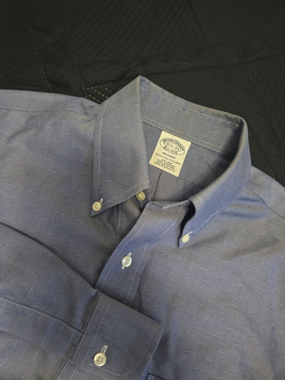 Brooks Brothers Men's Blue Button-Down Oxford Shirt - Slim Fit